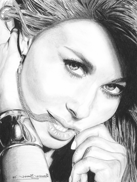 Carmen Electra Artwork Sketch