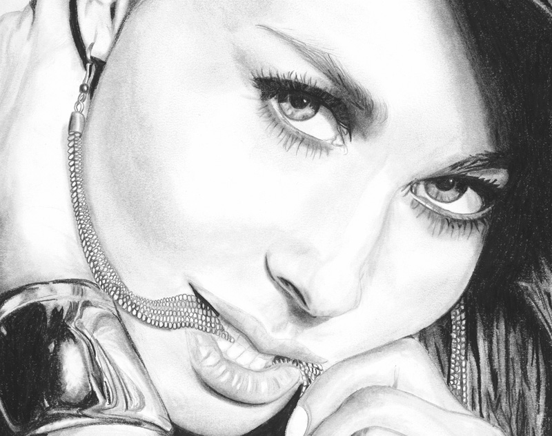 Carmen Electra Artwork Sketch