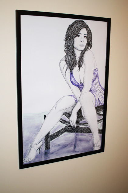 Sarah Shahi as Carmen from The L Word - art for sale