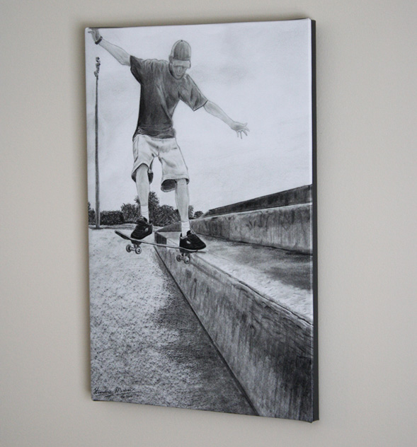 Skateboarder art sketch