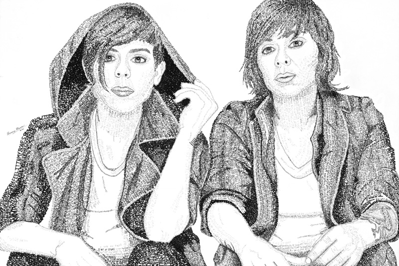 Tegan and Sara artwork for sale in Canada