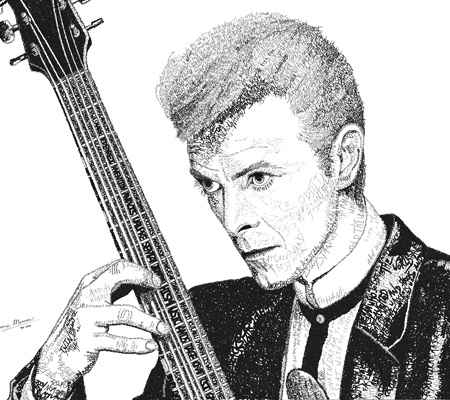 David Bowie Word Art