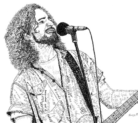 Eddie Vedder (Pearl Jam) Word Art