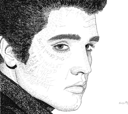 Elvis Presley Word Art