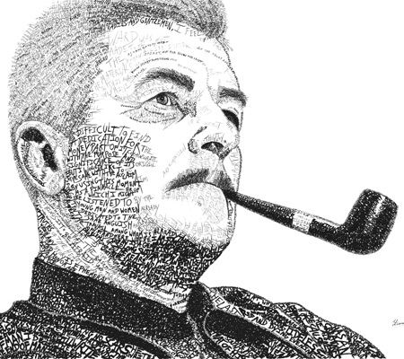 William Faulkner Word Art